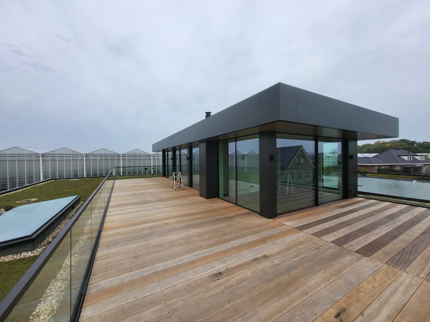Werktekeningen villa met boothuis